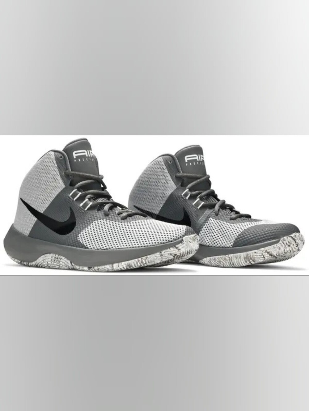 Nike Air Precision Wolf Grey Basketball Shoes Size 11